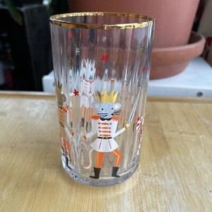 RIFLE PAPER CO. ANTHROPOLOGIE MOUSE KING JUICE GLASS NUTCRACKER XMAS - Picture 1 of 6