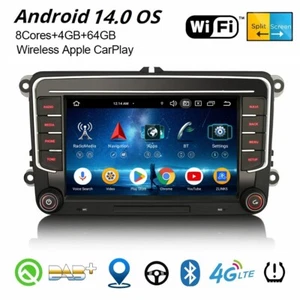 CarPlay Android 14 autoradio navigatore per VW Amarok Caddy Crafter Polo T6 Skoda Yeti - Foto 1 di 24