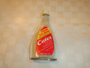 Botella removedora de esmalte Cutex vacía, vidrio - Imagen 1 de 6