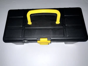 1 Mini Toolbox Hand Held Carry Storage Lockable Small Tool Box 12x6x4 Lunch Coin - Picture 1 of 3