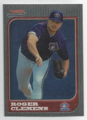 1997 Bowman Chrome Roger Clemens Card #46 Toronto Blue Jays Texas Rangers - Image 1 of 2