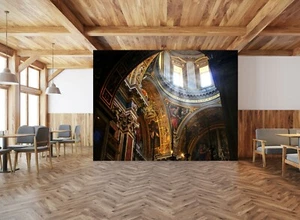 3D Kirche Textur B004 Tapete Wandbild selbstklebend Kathy Barefield Zoe - Bild 1 von 11