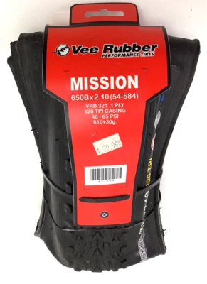 Neumático de bicicleta de montaña 27,5" Vee Rubber Co. Mission 29 x 2,1 bicicleta compuesta doble Foto 1 de 4