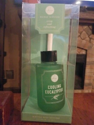 DW Home COOLING EUCALYPTUS Richly Scented Reed Diffuser 3.38 oz. NEW! - Image 1 of 3