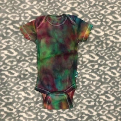 Jockey 手工扎染多色婴儿紧身衣 [0-3 个月] — 第 1/3 张图片