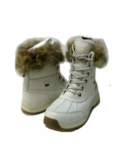 UGG ADIRONDACK III TIPPED WOMEN BOOTS LEATHER WHITE US 9 / UK 7.5 /EU 40 - Picture 1 of 5