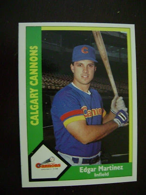 1990 CALGARY CANNONS CMC MINOR LEAGUE TEAM SET SEATTLE MARINERS Tino Edgar Error - Image 1 of 3