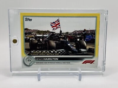 2022 Topps Formula 1 Racing Lewis Hamilton Grand Prix Winner, Yellow /125, #160 - Image 1 of 3