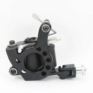 US Stock 10 Wrap Coil Top Eisen Tattoo Maschinengewehr für Kit Netzteil schwarz - Bild 1 von 3