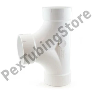 Camiseta de limpieza bidireccional de PVC DWV de 4" - Imagen 1 de 1