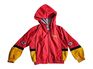 NFL Kanasas Chiefs Reebok Lined Hooded Full Zip Jacket 4T EUC Vintage - Picture 1 of 10