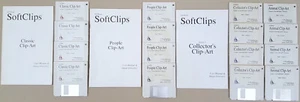 SoftClips Volumes 1-4 Clip-Art - 1990-1991 SoftWood for Commodore Amiga - Picture 1 of 7