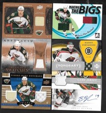 MINNESOTA WILD AUTOGRAPH JERSEY & STICK NHL HOCKEY CARD SEE LIST