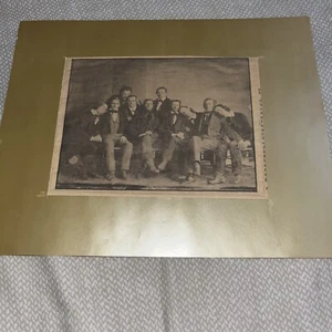 Newspaper Photo Depicting 1845 Daguerreotype of the Hutchinson Family Singers - Picture 1 of 3