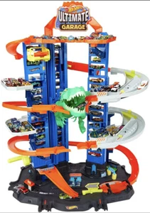 Hot Wheels Ultimate Garage T-Rex Multi-level Multi-play Mode 3.4 Feet Tall - Picture 1 of 9