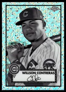 Willson Contreras 2021 cromo platino aniversario negro y blanco #221 - Imagen 1 de 2