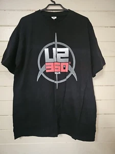 U2 360 Tour Band T-shirt Australia NZ 2010 Size M Black Tee - Picture 1 of 5