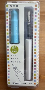 Pilot Namiki KAKUNO Fountain Pen EF Extra Fine Nib Soft Blue Cap Made In Japan - Picture 1 of 4