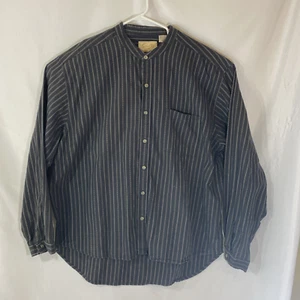 Men's Scully Western Banded Collar Striped Shirt  RW109 Size XXL - Picture 1 of 7
