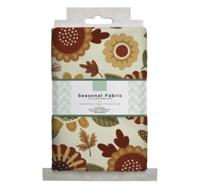 cotton fabric  1/2 Yard  NEW Flowers - Image 1 of 3