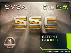 Evga gtx 1060 6gb SSC ACX3.0 Graphics Card PCIe w/ Box - Picture 1 of 4