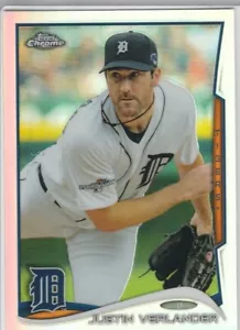JUSTIN VERLANDER REFRACTOR $$ TOPPS CHROME Baseballkarte Tigers HOUSTON ASTROS! - Bild 1 von 2
