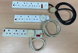 Vintage 4 way extension blocks Duraplug Lyvia PMS UK 13A Electrical Accessories
