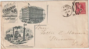 1892 grd dplx #220 NY illust advt EC HAZARD & CO Building & Mill (h325) - Picture 1 of 2