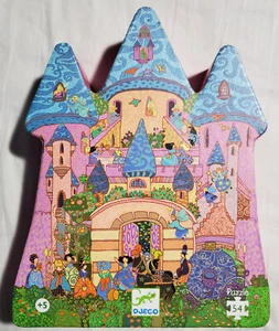 DJECO The Fairy Castle SILHOUETTE Jigsaw Puzzle 54 pcs 40 x 37 cm (15.7 x 14.5") - Picture 1 of 4