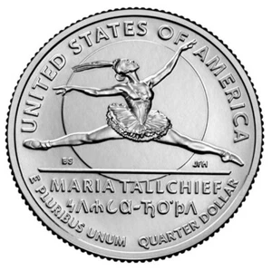 2023 American Women Maria Tallchief  -  10P/10D  1/2 roll - 20 coins - Picture 1 of 3