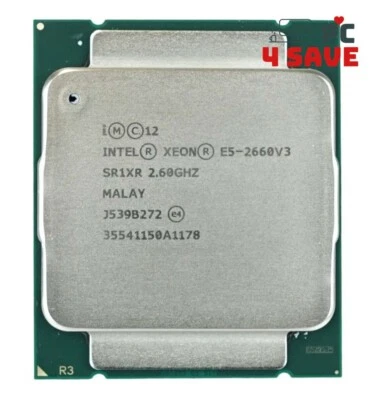 Intel Xeon E5-2660 V3 2.60GHz 10-Core 25MB LGA2011-3 Server Processor SR1XR 105W - Image 1 of 2