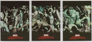 Marvel Masterpieces Set 1 2007: Ross 3 Card Splash Page Chase Set - Bild 1 von 1