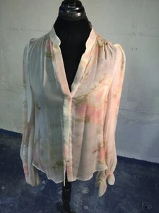 Haute Hippie Silk Gossamer Blouse with added Cami M NWT - Picture 1 of 8
