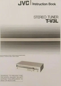 JVC T-V3L - Sintonizador de radio AM/FM - Instrucciones de funcionamiento - MANUAL DE USUARIO - Imagen 1 de 1