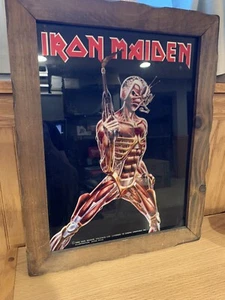 Iron Maiden 1986 Graphi Glass Framed Art By Derek Riggs. Vintage Rare Piece. - Foto 1 di 7