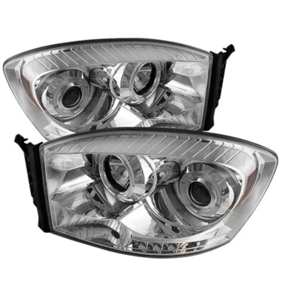 Spyder para Dodge Ram 1500 06-08/Ram 2500 06-09 projetor faróis LED halo - Imagem 1 de 2
