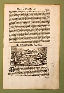 Münster ORIGINAL Holzschnitt 1570 Belagerung ZÜRICH Schweiz Suisse Switzerland - Picture 1 of 1