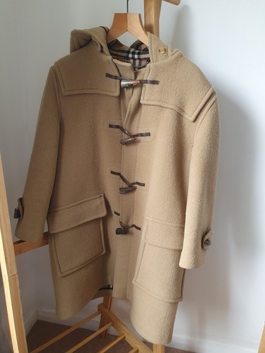 Cappotto Borsone Lana Made In The Uk Burberrys Novacheck Vintage #ED ZIA 100% Lana