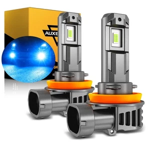 AUXBEAM H11 LED Headlight Bulbs Conversion Kits Low Beam 8000K Bright Ice Blue - Picture 1 of 12