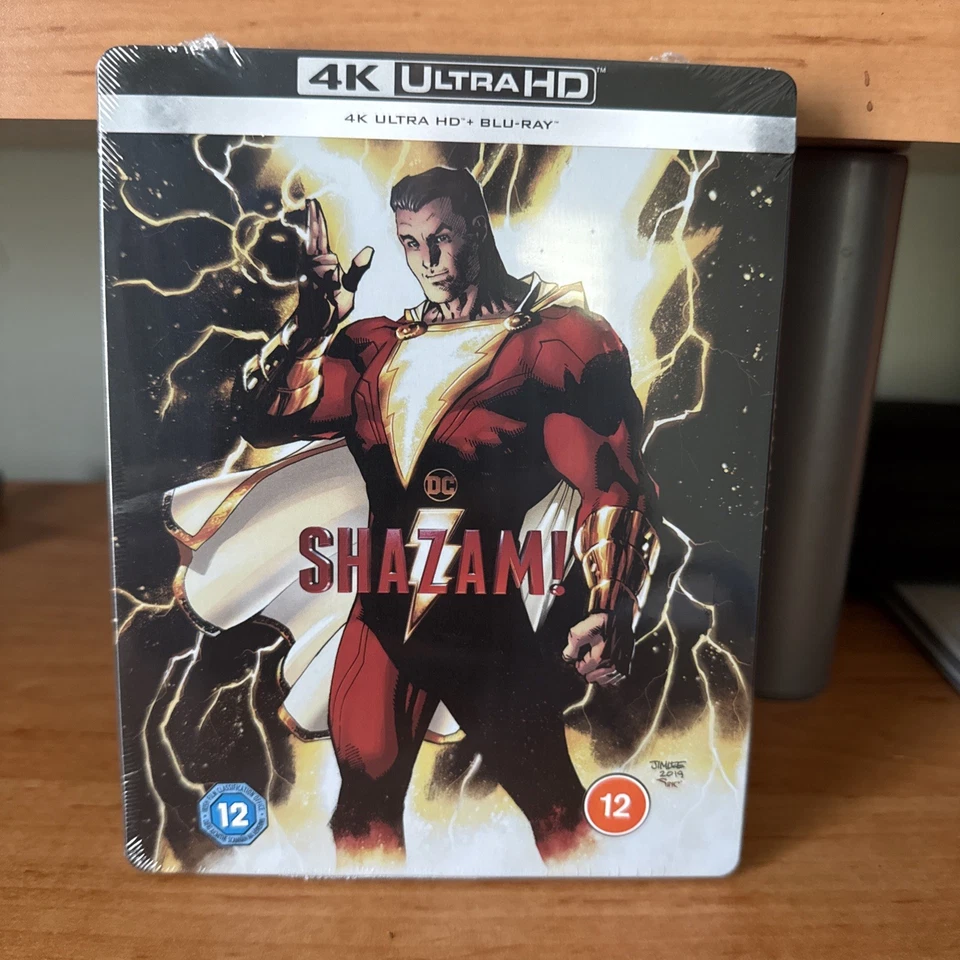 SHAZAM! - UK EXCLUSIVE 4K + BLU RAY STEELBOOK - NEW & SEALED - Image 1 of 2