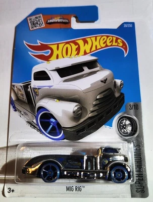 🔥2015 Hot Wheels Super Chromes 3/10 Chrome Treasure Hunt Mig Rig #38🔥 - Image 1 of 4