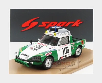 1:43 SPARK Citroen Ds23 Pick-Up Closed #106 Rally Dakar 1980 Roncin Bizet S5537 - Immagine 1 di 2