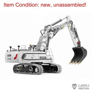 LESU 1/14 3 Arms RC Metal Tracked Hydraulic Excavator Aoue LR956 Model Digger - Picture 1 of 5