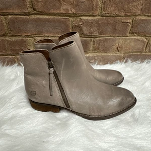 Geboren Olio graue Damen-Lederstiefeletten Größe 9 - Bild 1 von 9