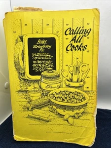 Calling All Cooks COOKBOOK ALABAMA TELEPHONE PIONEERS Yellow Written Recipes - Picture 1 of 14