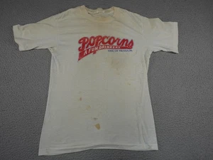 Camisa delgada de papel vintage para hombre pequeña barra palomitas de maíz Rey de Prusia años 70 timbre - Imagen 1 de 9