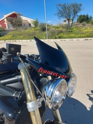 TRIUMPH SPEED TRIPLE 1050 (05-10) CUPOLINO PIASTRA  STRUMENTAZIONE NERO LUCIDO  - Immagine 1 di 4