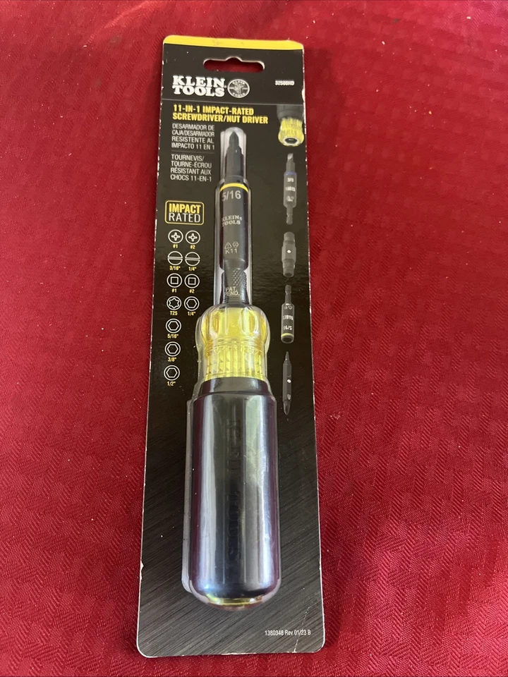 Klein Tools 32500HD Impact Rated Multi-Bit Screwdriver / Nut Driver, 11-in-1 - Image 1 of 1