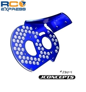 JConcepts RC10 Aluminum Rear Motor Plate Honeycomb Blue JCO2319-1 - Picture 1 of 1