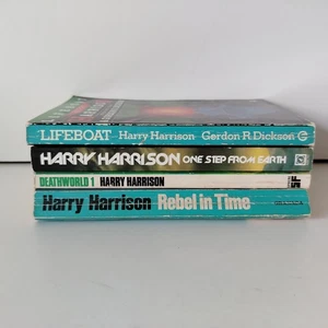 Harry Harrison Deathworld & Others Vintage Paperback Book Bundle 1980s - Imagen 1 de 10